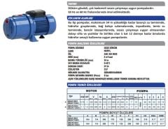 Sumak SMJK100/3 Sessiz Jet Pompa 1 HP