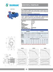 Sumak SMT400/3 Santrifüj Pompa 4 HP 380V