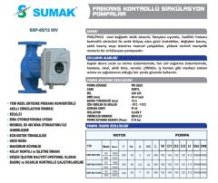 Sumak SSP INV 65/10 Fre. Kon. Sirkülasyon Pompası DN65