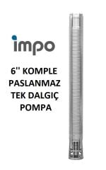 İmpo SS 675/17 - 6'' Paslanmaz Tek Dalgıç Pompa 275 Mss - 60 HP