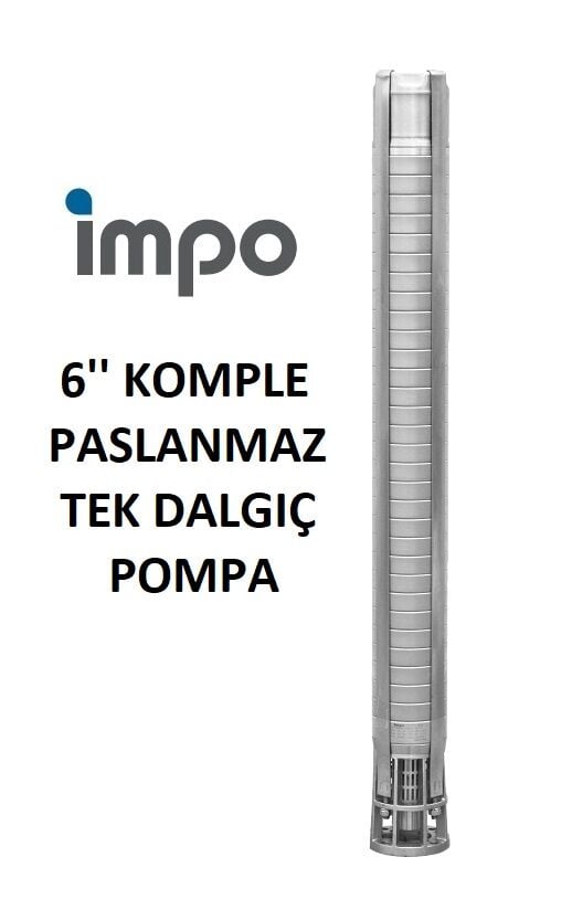 İmpo SS 642/08 - 6'' Paslanmaz Tek Dalgıç Pompa 104 Mss - 17.5 HP