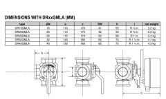 Honeywell DR32GMLA 1 1/4'' Dişli Üç Yollu Rotary Vana Gövdesi