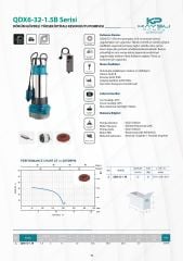 Kaysu QDX6-32-1.5B Gövdeli Gövdeli Yüksek İrtifalı keson Kuyu Pompası 2 HP