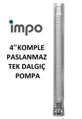 İmpo S4S 08/25 - 4'' Paslanmaz Tek Dalgıç Pompa 155 Mss - 5.5 HP