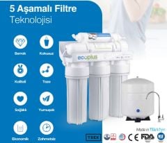 Eco Plus Su Arıtma Cihazı 12  LT Tanklı 5 Filtreli - Aquatürk