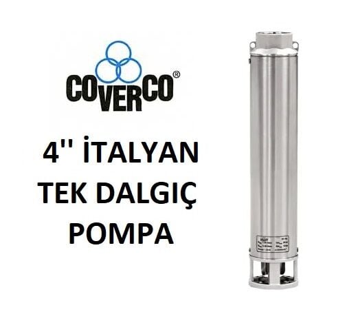 Coverco İtalyan 9/10 - 4'' Tek Dalgıç Pompa 56 Mss - 2 HP