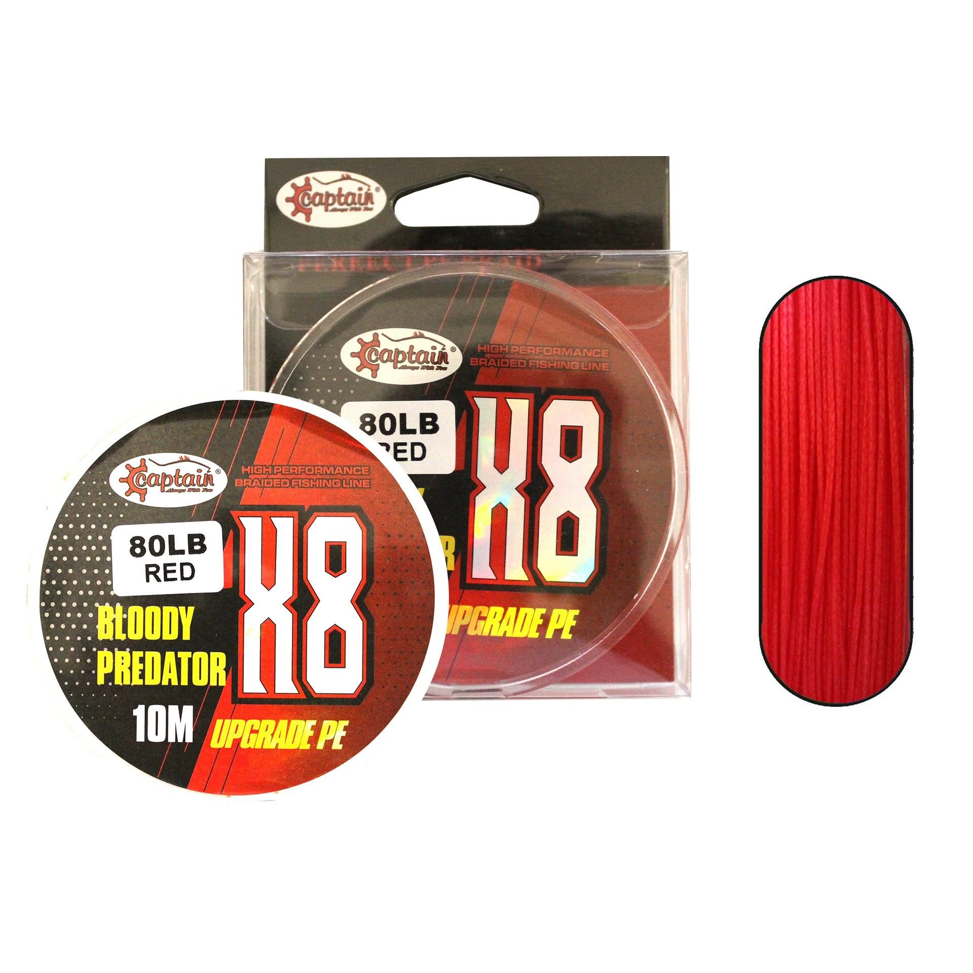 Hook Line 8X Upgrade PE Bloody Predator Jigging Assist İpi 10mt Kırmızı-Pembe