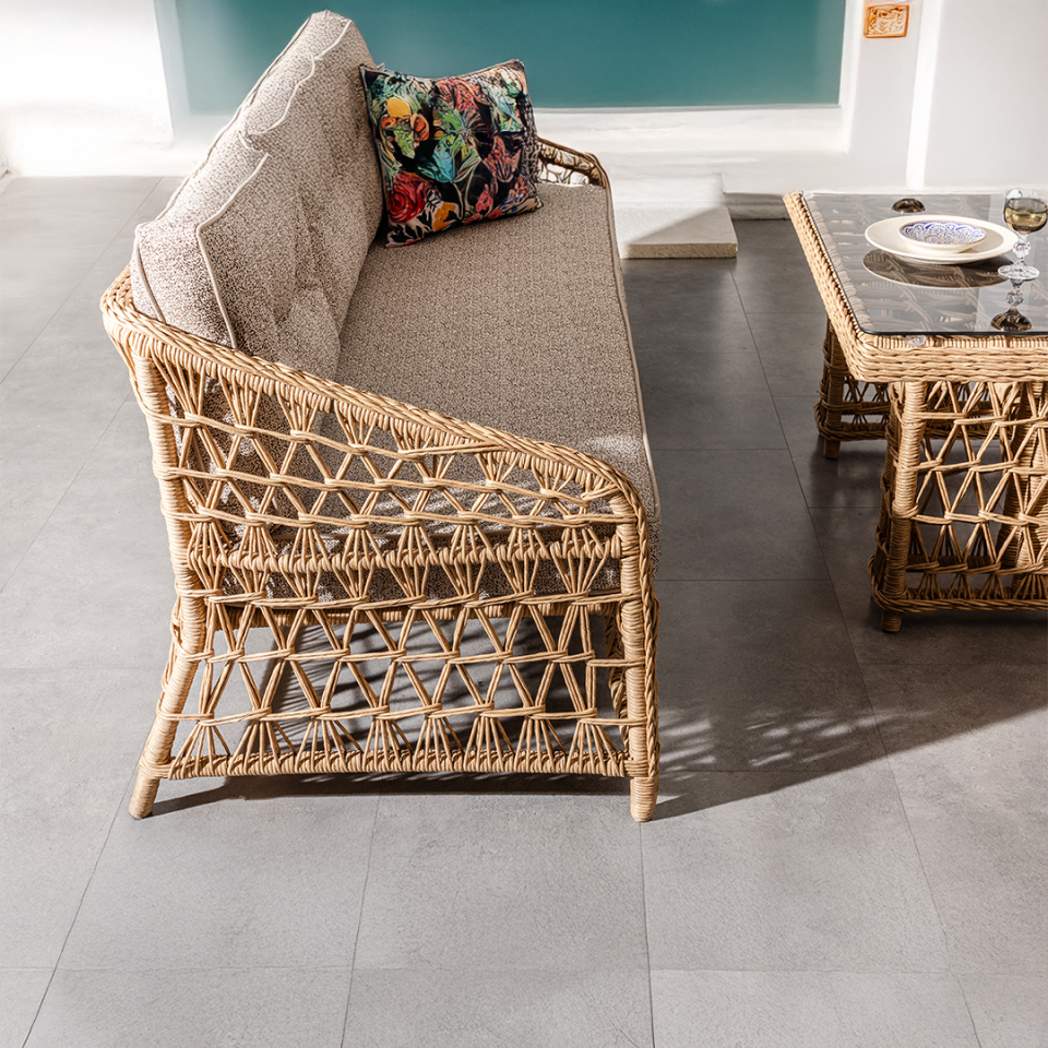 Ecolux VALENCİA Rattan Bahçe Balkon Oturma Grubu