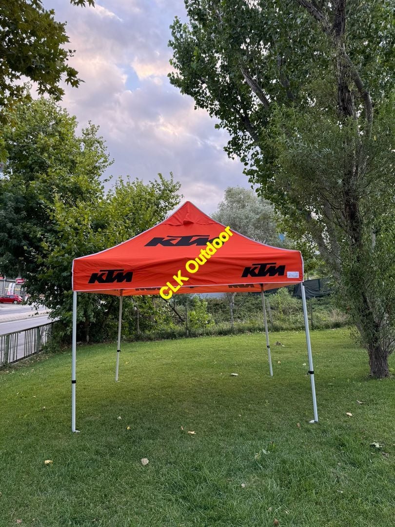 CLK Outdoor Logo Baskılı Gazebo Portatif Tente İmalatı ve Satışı