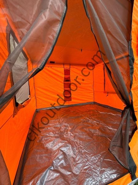 CLK 3x3 mt Gazebo Katlanabilir Kısa Bagaj Boy 115 cm Gazebo Portatif Kamp Çadırı Turuncu