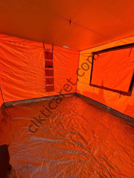 CLK 3x6 Verendalı 40 mm Profil Portatif Katlanır Gazebo Kamp Çadır Turuncu