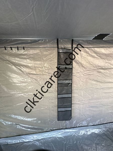 CLK 3x6 Verendalı 40 mm Profil Portatif Katlanır Gazebo Kamp Çadır Antrasit Gri
