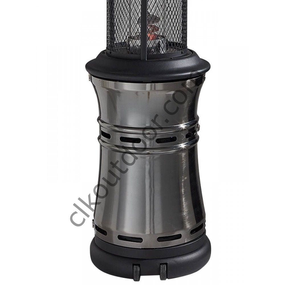 CLK Fener Soba Tüplü Dekoratif Bahçe Isıtıcı Gümüş Gri