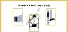 CLK 3x3 Katlanabilir Tente Gazebo Portatif Çadır 1 Tam Duvar 2 Yarım Duvar