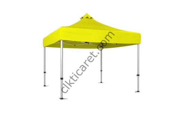 CLK 4x4 52mm Kalın Alüminyum Katlanabilir Tente Gazebo Çadır Sarı