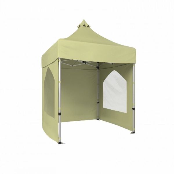 CLK 2x2 40mm Alüminyum Katlanabilir Tente Gazebo Çadır 2 Yan Camlı Kapalı