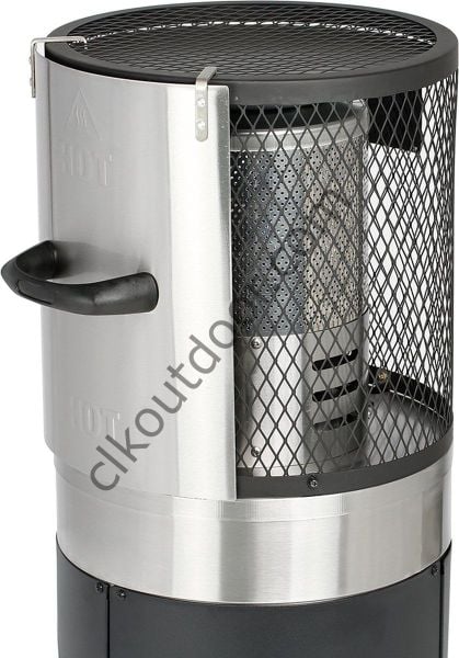 CLK Kısa Fener Soba Tüplü Ortam Dış Mekan Bahçe Isıtıcı Inox-Siyah Paslanmaz