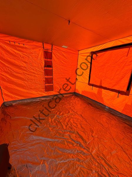 CLK 3x6 Verendalı 40 mm Profil Portatif Katlanır Gazebo Kamp Çadır Turuncu Siyah