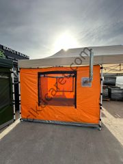 CLK 3x6 Verendalı 30 mm Profil Katlanır Gazebo Kamp Çadır Turuncu