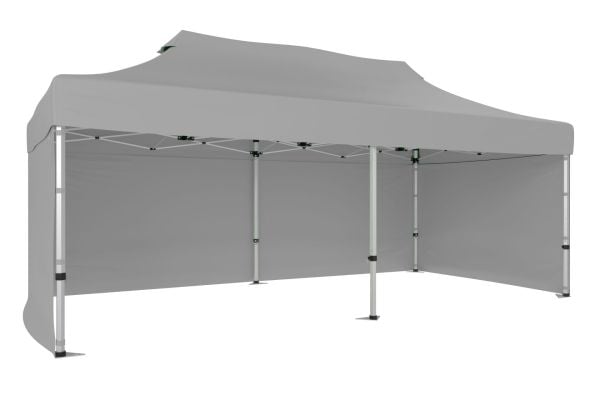 CLK 3x6 40mm Alüminyum Katlanabilir Tente Gazebo Çadır 3 Yan Kapalı