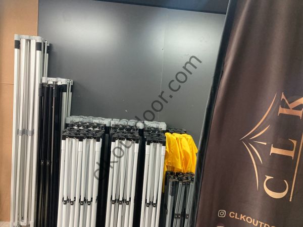 CLK 3x4,5 40mm Alüminyum Katlanabilir Tente Gazebo Çadır Bordo