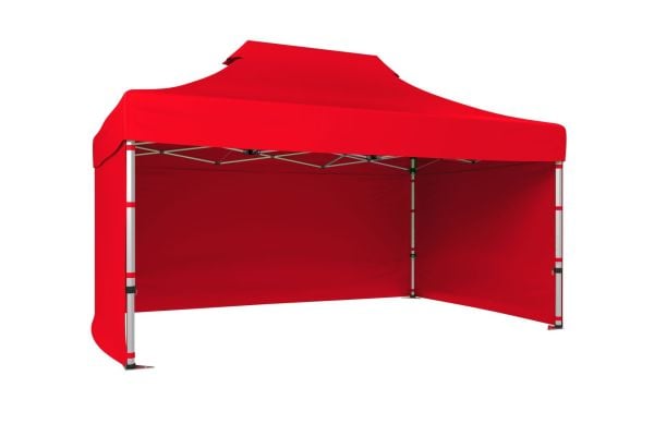 CLK 4x6 52mm Kalın Alüminyum Katlanabilir Tente Gazebo Çadır 3 Kenar Kapalı