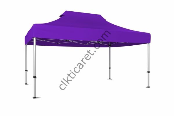 CLK 4x6 52mm Kalın Alüminyum Katlanabilir Tente Gazebo Çadır Gazebo Çadır Mor