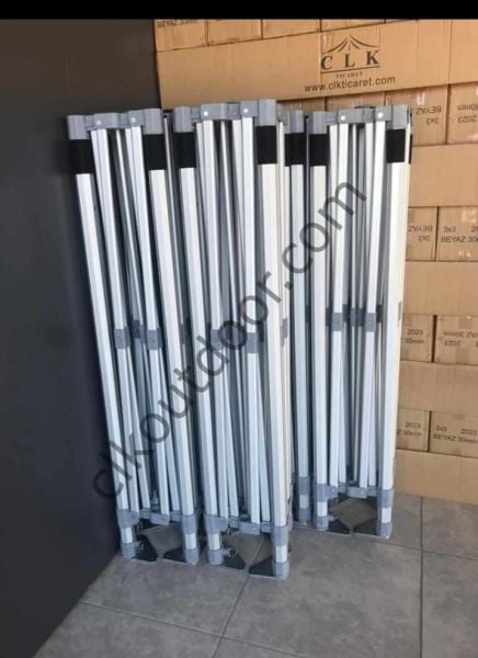 CLK 3x4,5 52mm Kalın Alüminyum Katlanabilir Tente Gazebo Çadır