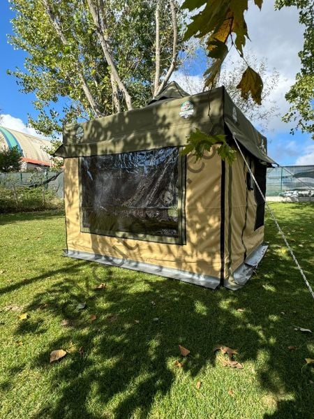 CLK 3x3 Karavan Çadırı Kış Bahçesi 40 mm Alüminyum Profil