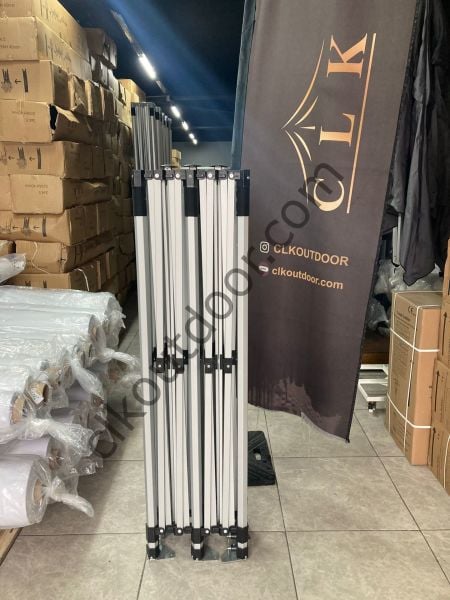 CLK 3x6 mt Karavan Çadırı Kış Bahçesi 40 mm Alüminyum Profil Portatif Katlanabilir Tente