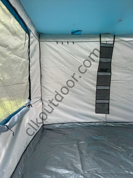 CLK 3x3 mt Kısa Bagaj Boy 115 cm Gazebo Portatif Kamp Çadırı Açık Gri Sarı