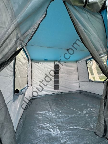 CLK 3x3 mt Kısa Bagaj Boy 115 cm Gazebo Portatif Kamp Çadırı Açık Gri Sarı