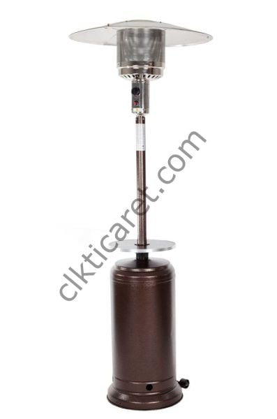 CLK Tüplü Palmiye Soba Bistro Masalı Şemsiye Mantar Tipi Kahverengi Dış Mekan Isıtıcı