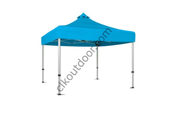 3x3 Metre Kısa Bagaj Boy 115 cm Katlanabilir Gazebo Çadır Çardak Tente Açık Mavi (Turkuaz)