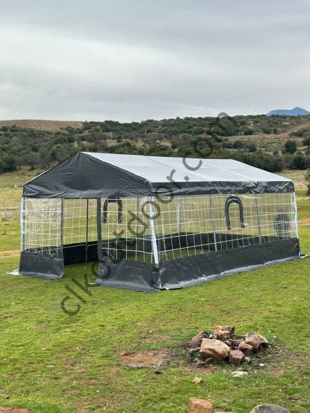 CLK 4x8 Metre Kamelya Bahçe Tentesi Kış Bahçesi Branda