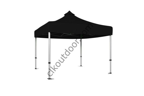 3x3 Metre Kısa Bagaj Boy 115 cm Katlanabilir Gazebo Çadır Çardak Tente Siyah