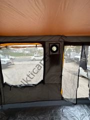 CLK 3x3 Metre Portatif Katlanır Portatif Gazebo Kamp Çadır Antrasit Gri