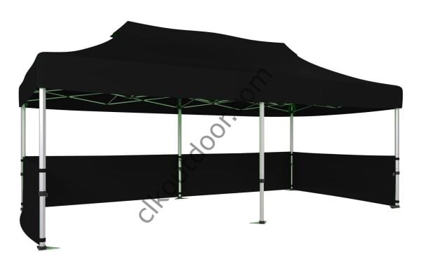 CLK 4x8 40 mm Katlanabilir Tente Gazebo Çadır Gazebo Çadır 3 Kenar Yarım Duvarlı