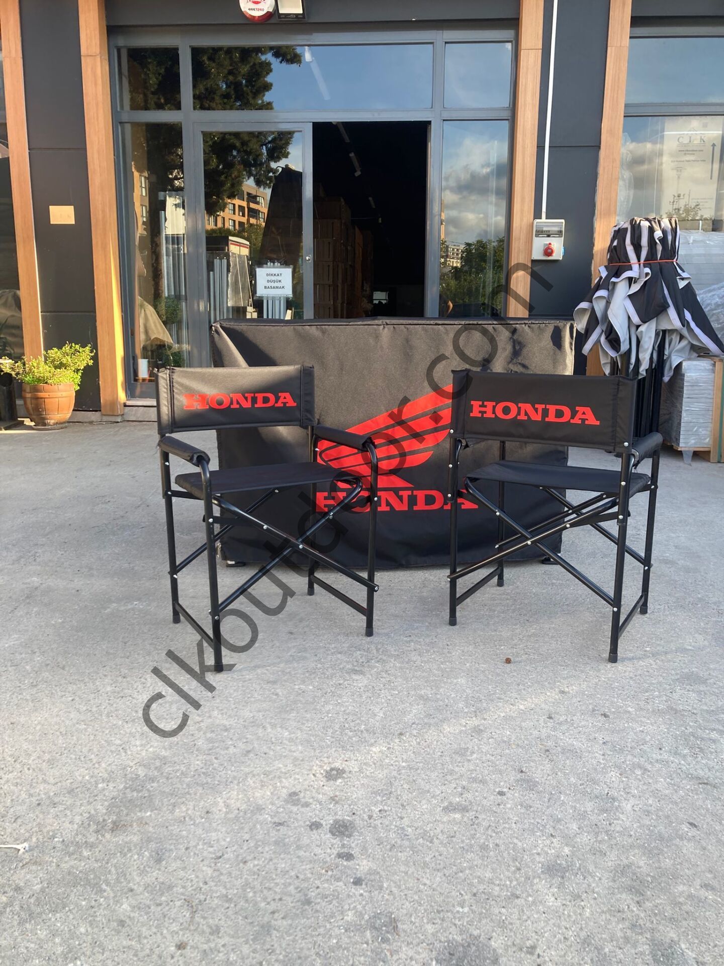 Portatif 70x130 Stand Masası ve Rejisör Katlanır Logo Baskılı Sandalye Set