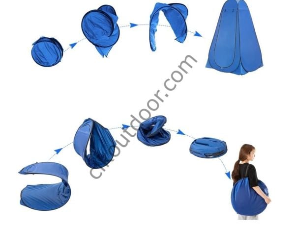 Pop Up Portatif Katlanır Kabin Kamp Duş Wc Giyinme Kabini