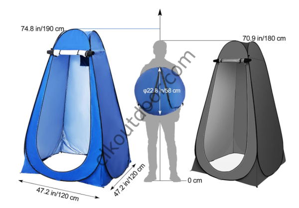 Pop Up Portatif Katlanır Kabin Kamp Duş Wc Giyinme Kabini
