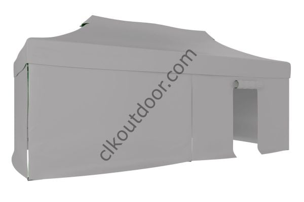 CLK 2x4 mt 40mm Alüminyum Katlanabilir Tente Gazebo Çadır 3 Yan Kapalı 1 Kapılı