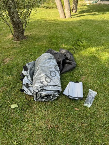 CLK 3x3 40 mm Profil Katlanır Gazebo Portatif  Kamp Çadır Antrasit Gri Krem