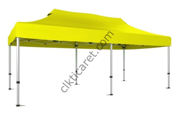CLK 3x6 40mm Alüminyum Katlanabilir Tente Gazebo Çadır Sarı
