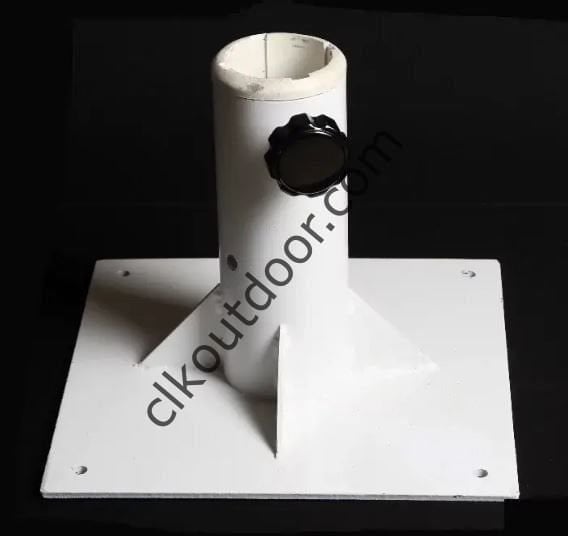 CLK 4x4 Metre Bacalı Mega Q60 Şemsiye Bahçe Cafe Havuz Otel Restorant Şemsiyeleri Açık Mavi (Turkuaz) - Metal Hareketli Ayak 4 Mermerli (70x70cm 120 kg)