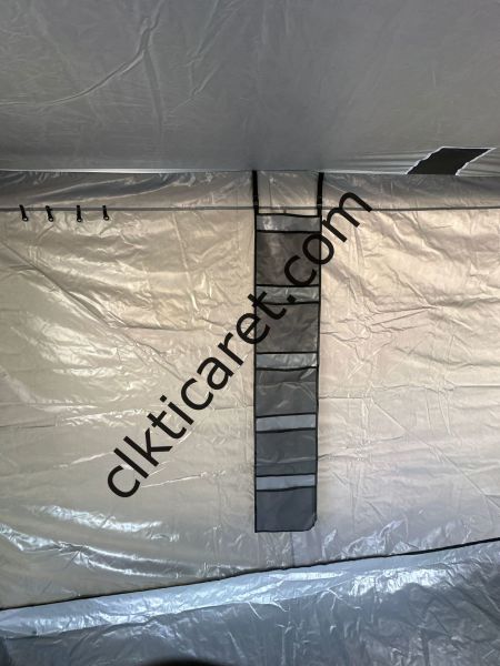 CLK 3x6 Verendalı 40 mm Profil Katlanır Portatif Gazebo Kamp Çadır Açık Gri Kamuflaj Desen