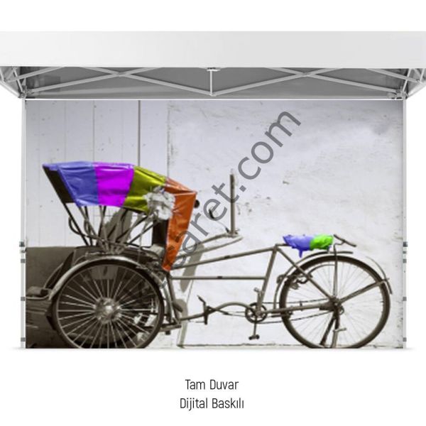 CLK 3x3 Metre Baskılı Gazebo Çadır Portatif Tente Set