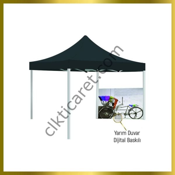 CLK 3x3 Metre Baskılı Gazebo Çadır Portatif Tente Set