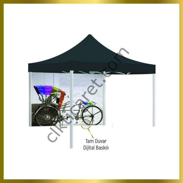 CLK 3x3 Metre Baskılı Gazebo Çadır Portatif Tente Set