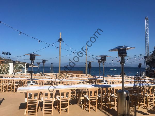 CLK Palmiye Soba Kiralık Tüplü Mantar Şapkalı Ortam Bahçe Isıtıcısı Kiralama
